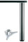 Stützfuß -Alto- 87cm Durchmesser 60mm Chrom glänzend Tischbein höhenverstellbar Tragkraft max. 150 Kg