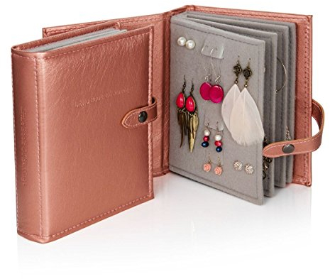 Little Book of Earrings - Metallic Rose Gold - Earring Storage Solution