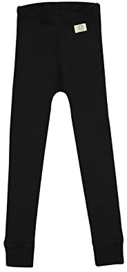 Dilling Kinder Leggings - Bio Merinowolle Schwarz 122-128