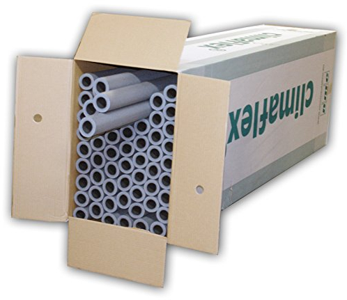 NMC 3001097 165m Rohrisolierung 15 mm x 9 mm 100cm 1m PE Schaum Isolierung Rohrisolation Dämmung Heizungsrohre Heizung