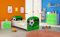 Kinderbett Jugendbett Komplett mit einer Schublade und Matratze Lattenrost Weiß ACMA I (180x80 cm, 14 Goal !!!)