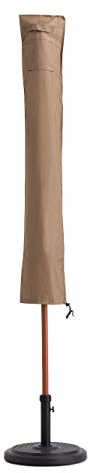 Lumaland Abdeckung Schutzhülle für Sonnenschirm - 136 x 23,5/25 cm- Wasserdicht, Wetterfest, UV-Beständig - Reißfestes Oxford 600D Gewebe 280 g/m² - für Garten. Sommerfeste, Festivals - in Beige