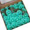 Künstliche Rosen Blumen Schaumrosen Foamrosen Kunstblumen Rosenköpfe Gefälschte Kunstrose Rose DIY Hochzeit Blumensträuße Braut Zuhause Dekoration (25 Stück, Tiffany Blau)