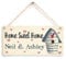 Personalised Home Sweet Home Sign - Cute Unique Family Welcome Plaque