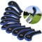 VVHOOY Golf Head Covers,10 Pcs Waterproof Zippered Golf Club Head Cover Protective Cover Wedge HeadCovers with Number Label Compatible With Titleist Callaway Ping Callaway Taylormade Cobra Nike