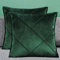 Matty-LZ Samt Einfach Weicher Kissenbezug Hochwertige Qualität Set, Dekorativ Sofa Kissen Kissenhülle (18x18 Zoll / 45x45 cm, Grün (2er Set))