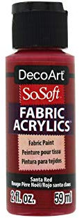 Deco Art SOSOFT PINTURA TELA SANTA ROJO, 1 count (Pack of 1)