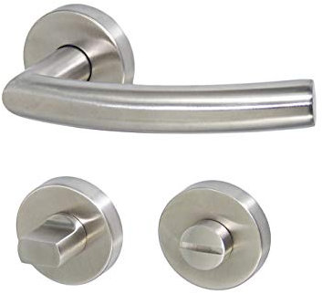 Edelstahl Türbeschlag 1474 Paula R WC Türklinke Türdrücker Türgriffe