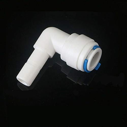 SENRISE - Raccordo a pressione per filtro acqua, connettore rapido per sistema di filtraggio ad osmosi inversa dell'acqua RO (9,5 mm) connettore L, 1 pezzo