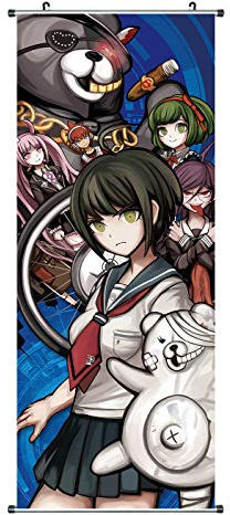 Großes Dangan Ronpa Rollbild | Kakemono aus Stoff | Poster 100x40cm | Motiv: Hope's Peak Academy