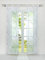 HeichkelL Transparente Schiebegardinen 2er Set Schlaufen Voile Flächenvorhang Druckmuster Schlaufen Schiebevorhang Zubehör Beschwerungsstange HöhexBreite 145x57 cm Weiß#1
