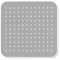 Anti-Rutsch-Duschmatte, grau, schimmelresistent, antibakteriell, duftend, mit Zitronenessenz, mit Saugnapf, rutschfest, 53 x 53 cm, 100% PVC, hergestellt in Italien