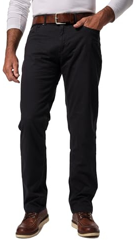 JP 1880 Herren große Größen Übergrößen Menswear L-8XL 5-Pocket Hose, elastischer Bund, Regular Fit dunkel Marine 30 717157730-30