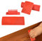 SIYINGSAERY 4 Stück Holzmaserung Schablone Rot Gummi Malwerkzeug Wiederverwendbare Maserierwerkzeug Holzmaserung Verschleißfestigkeit Wood Graining Tool Grain Roller für Diy Möbel Malerei Wand