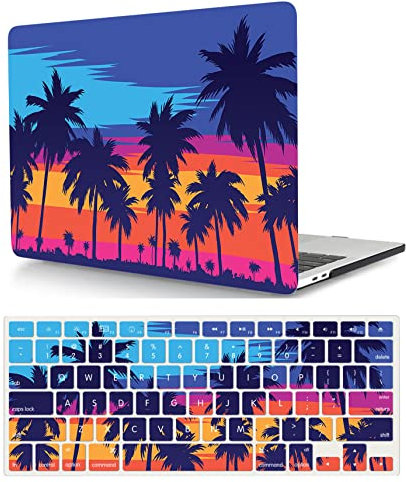 Funda Compatible con Macbook Pro 13 Pulgadas 2012 2011 2010 2009 2008 Versión Modelo A1278 con CD-ROM, Carcasa Rígido de Plástico Cubierta Protectora & Cubierta de Teclado, cocotero