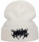 Gothic Beanie Mützen für Damen Herren Grunge Emo Zubehör Harajuku Y2k Punk Streetwear Winter Warm Hat Gestrickte Weiche Mütze, Weiss/opulenter Garten, Einheitsgröße