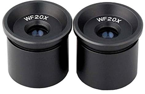 Mikroskop-Zubehör-Kit Okular- 1 Paar Wf20x Mikroskop -Augenleiste (30,5 mm) EP20X305 Mikroskopische Objektträger
