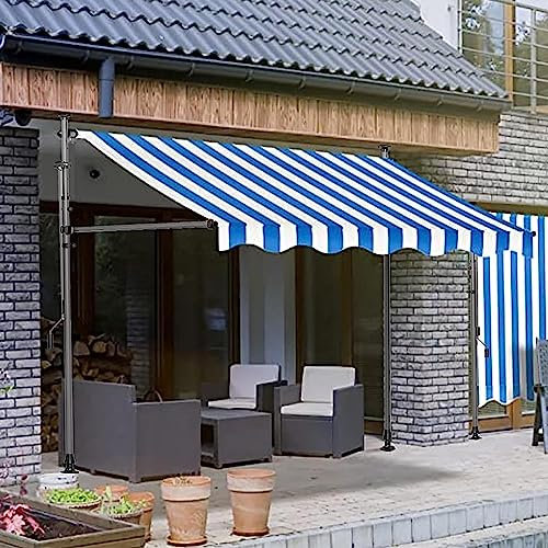 UIHECTA Klemmmarkise Balkon, Balkonmarkise, Sichtschutz, Sonnenschutz FüR Terrasse, Mit Handkurbel, HöHenverstellbar, Uv-BestäNdig Und Wasserfest,007,4M