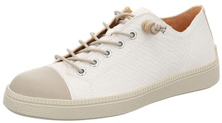 Think! Damen Turna Chromfrei Gegerbte Nachhaltige Wechselfußbett Sneaker, Bianco Kombi 1010, 37 EU