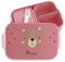Kinder Bento Box Midi für Mepal Bentobox - Brotbox Boho Bär Vesperdose Bären Lunchbox Bear I - 900 ml - Rosa - brotdose fächern geschenke einschulung jause snackbox kindergarten frühstücksdose