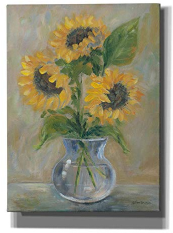 Epic Graffiti 'Sunny Bouquet' by Pam Britton, Canvas Wall Art, 40x54