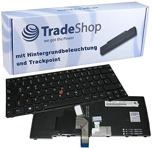 Trade-Shop Original Laptop Tastatur/Notebook Keyboard Deutsch QWERTZ kompatibel mit Lenovo Thinkpad T440I T440P T440S T440SI T450 T450S T460
