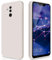 GiiYoon Cover per Huawei Mate 20 Lite Custodia in Silicone, Custodia Antiurto Case Sottile in Silicone TPU con Strato Interno in Fibra e Protezione della Fotocamera, Bianco