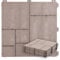 e-floor Terrassenfliesen Klicksystem aus Recycling-Material 30 x 30 cm 6 Stück – Balkon Bodenbelag Wetterfest – Klickfliesen Terrasse mit Drainagesystem – Balkonfliesen Steinoptik - 1 Stück = 0,09m²