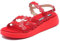 Wonders C-6531 Motril Lack Rojo Sandali per Donna in Vernice Rossa con Zeppa Bassa (Taglia 35)