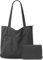 GASSDA Cord Tasche Damen,Groß Shopper Tasche Handtasche Umhängetasche Tote Bag mit Reißverschluss (A-Dunkelgrau)