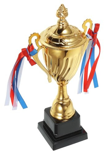 NULYLU Große Goldene Metall Trophäe als Spielpreis und Auszeichnung für Sportwettbewerbe als Partygeschenk und Ehrung bei Turnieren