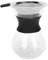 GYZOUKA Pour Over Coffee Maker Set Glass Coffee Pot with Stainless Steel Filter Manual Drip Coffee Maker Set Borosilicate Glass304 Stainless Steel Pour Over (400ml)