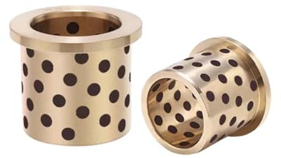 Gleitlager Gleitbuchse aus Stahl 1 Stück Innendurchmesser 13 mm Flansch ölfreie selbstschmierende Graphit-Messing-Lagerhülse, Außendurchmesser 19 mm, Höhe 10–30 mm JFB-Lagerbuchse(DxDxL-Hxt*JFB1320(26