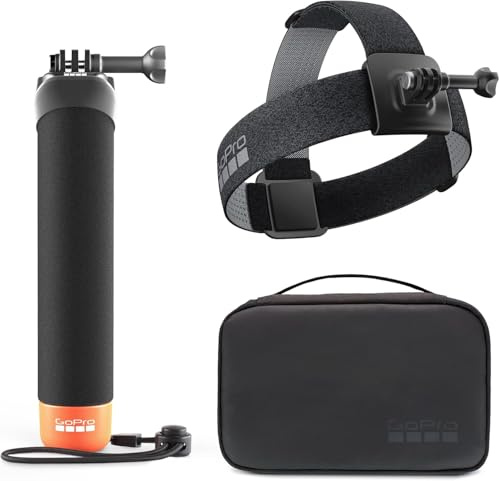 GoPro Adventure Kit 3.0 (Kopfgurt 2.0, der Handler (schwimmender Handgriff) und kompaktes Gehäuse, offizielles GoPro Zubehör