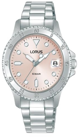 Lorus Damen Uhr sportlich Edelstahl Silber