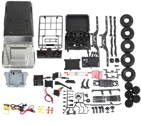 YIXANNX RC Kletterauto im Maßstab 1:12 – Hobby für Erwachsene und Kinder – Spannendes ferngesteuertes Rock Crawler Fahrzeug (4x4) – Spielzeug für draußen – RC Rock Crawler Auto im Maßstab 1:12