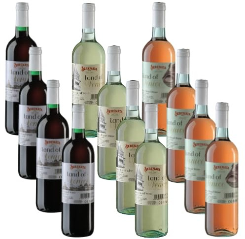 Serenata Wine Land of Venice Taste Case 12X75cl 11% Vol. | Get 4 bottles of Red, 4 of Rosè and 4 of White, the perfect taste mix to enjoy our wines from the Venetian Countryside | Serenata Wine.
