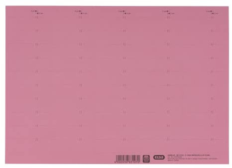 Elba Beschriftungsschild für Komfort-Sichtreiter Vertic, 50 Stück, rot, 100552048