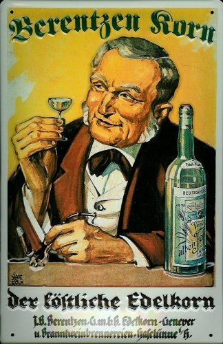 Nostalgische Welten Andreas Schmidt Blechschild 20 x 30 cm - Metallschild - Rechteckig - Poster - Wohnzimmer - Erwachsener