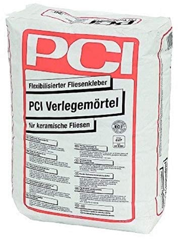 PCI Flexibilisierter Fliesenkleber fr keramische Fliesen, 2E+4 gramm, Wasserfest, Kunststoff, Dichtmittel, Fliesenkleber
