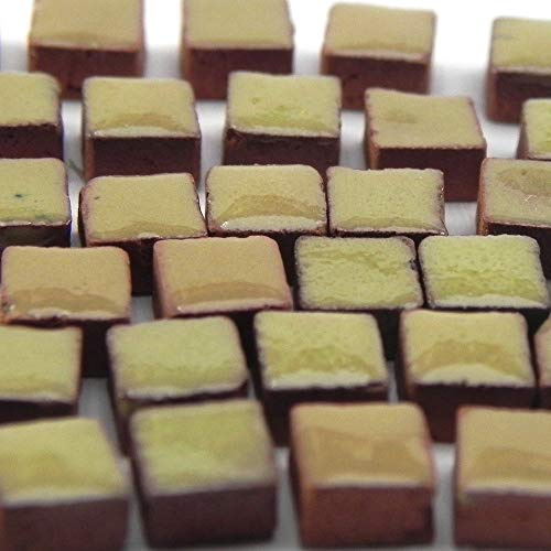 Micro Mosaic Tiles 3/16inch 5x5mm, 1000 pcs, Lemon Yellow, RY01