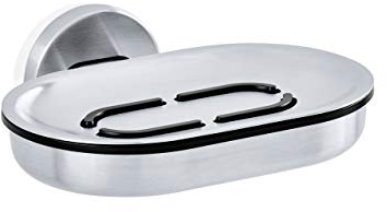 blomus 68901 Areo Seifenschale, edelstahl matt, 14,5 x 12,2 x 5,7 cm