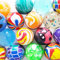 Unknown 6 x Bouncy Ball Spring Ball 45 mm dops Ball Mix Party