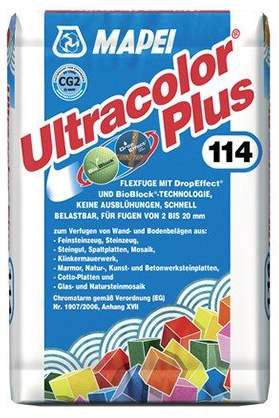 Mapei Ultracolor Plus Fugmörtel Silbergrau 5 kg - Flexibler hydraulisch erhärtender Fugenmörtel