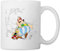 Spreadshirt Asterix & Obelix gehen mit Idefix Spazieren Tasse, One size, Weiß