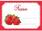 Lot d'étiquettes autocollantes pour confiture, faciles à décoller, adhésives, idéales pour l'étiquetage de vos pots de confitures et bocaux fait maison - Mon Bio Jardin (30x Fraise - A8)
