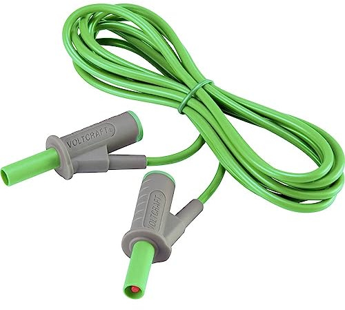 Voltcraft MSB-501 Sicherheits-Messleitung Lamellenstecker 4 mm Lamellenstecker 4 mm 2.00 m Grün 1 St.