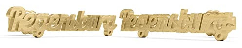 PETITE MARIE Regensburg Ohrringe Ohrstecker Silber 925 Damen - Motiv: Regensburg gelbgold vergoldet - Ohrringe Silber 925 Regensburg Souvenir, Regensburg Geschenke