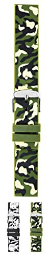 Morellato Armband aus Silikon, Linie Camouflage, in 2 verschiedenen Farben (20, Grün)