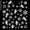 Nailart - Sticker mit Glitter - selbstklebend - Winter/Weihnachten/Christmas/Sterne/Schneeflocken/Engel - 703-SN-109 w4/4